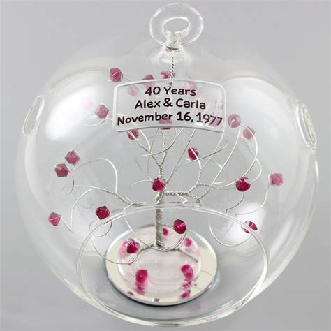 40th anniversary gifts ruby